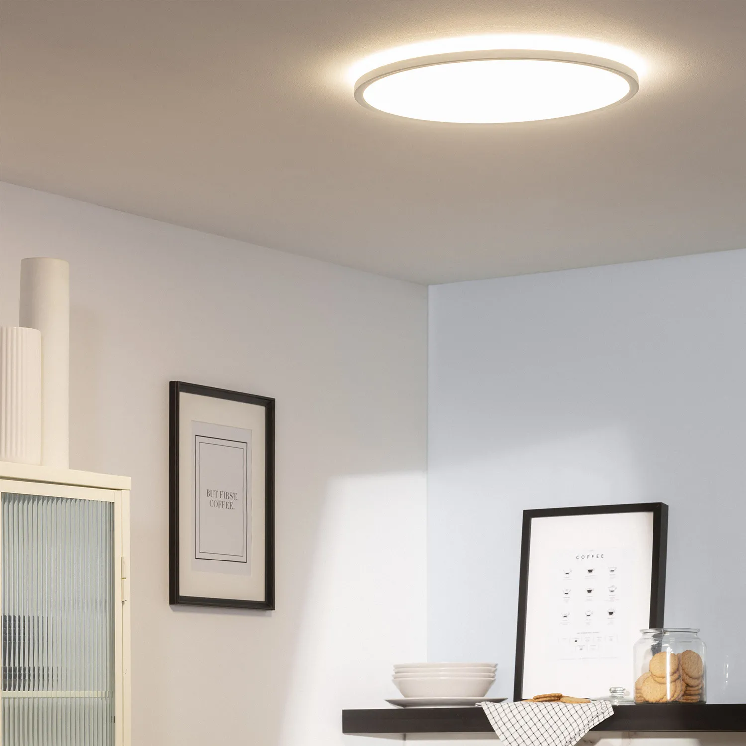 Prolight Sogno plafonnier LED rond 24W blanc