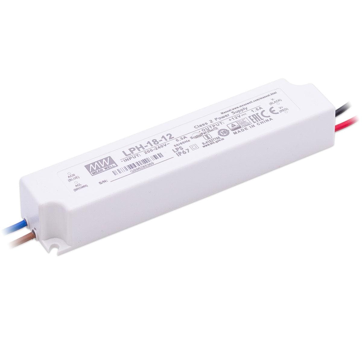 Transformateur Led 12V MEANWELL 100W IP67 - eclairage led