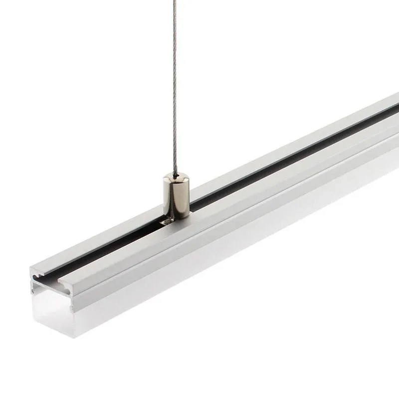 Profilé Aluminium en Saillie 1m avec Capot Translucide pour Rubans LED