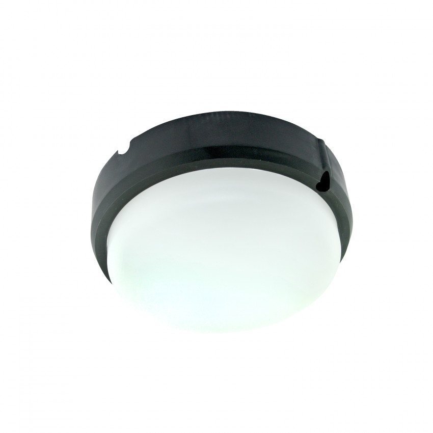 Plafonnier LED Extérieur Rond 15W Hublot Black IP65 Ø155 mm