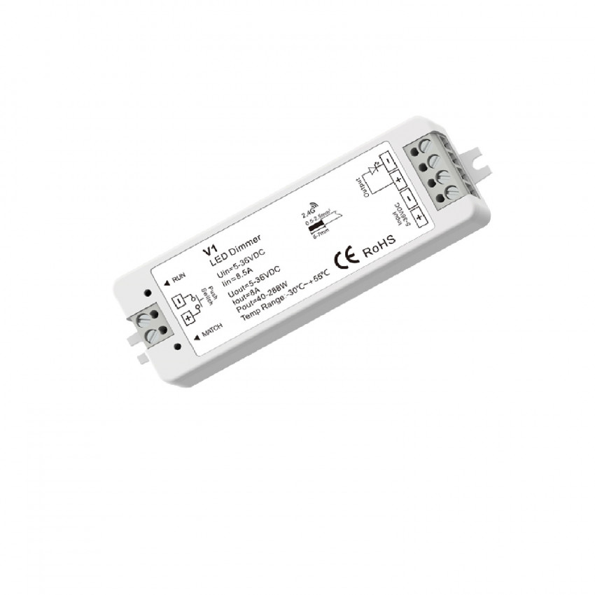 Variateur d'intensité LED 1-10V à bouton poussoir
