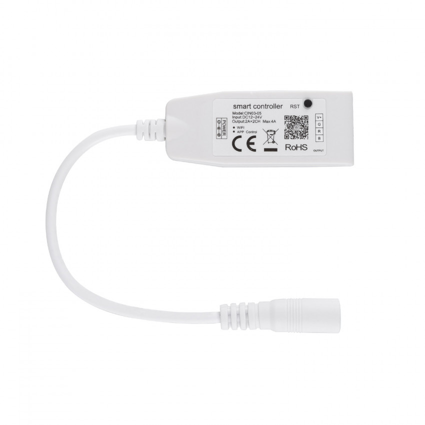 LED-Dimmer WiFi RF Kompatibel mit Schalter Weiss - Duraled