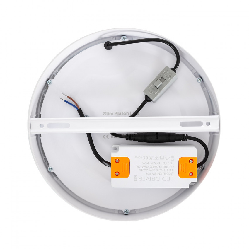 Plafonnier LED Rond CCT Sélectionnable 18W Dimmable - Duraled