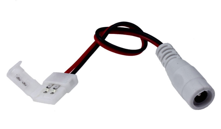 Connecteur ruban LED 8 mm Click + câble 15cm + Jack - Duraled