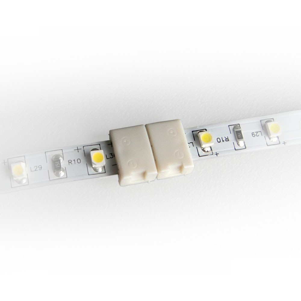 Connecteur 8mm pour ruban LED sans soudure: click + câble + jack - ®